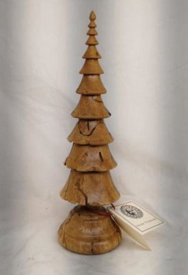 Wood Christmas Tree in Spalted Sugar Maple - Item 562 - Image 3