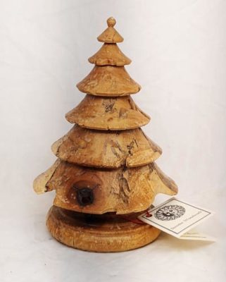 Wood Christmas Tree in Spalted Sugar Maple - Item 568 - Image 3