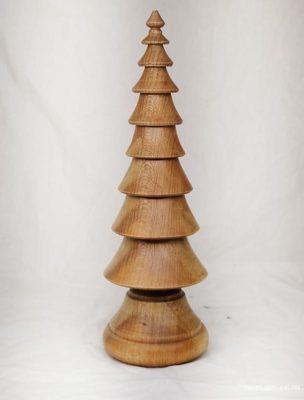 Wood Christmas Tree in Spalted Sugar Maple - Item 576 - Image 3