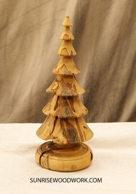 Wood Christmas Tree in Rustic Sugar Maple - Item 578