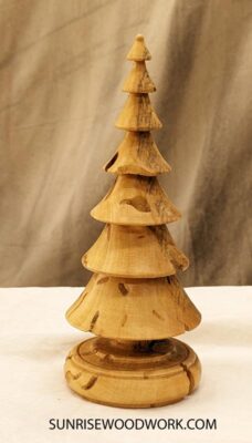 Wood Christmas Tree in Rustic Sugar Maple - Item 578 - Image 2