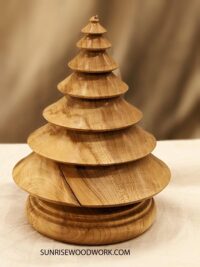 Wood Christmas Tree in Sugar Maple – Item 582 | Sunrise Woodwork