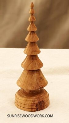 Wood Christmas Tree in Cherry - Item 583 - Image 2