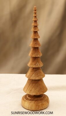 Wood Christmas Tree in Cherry - Item 584