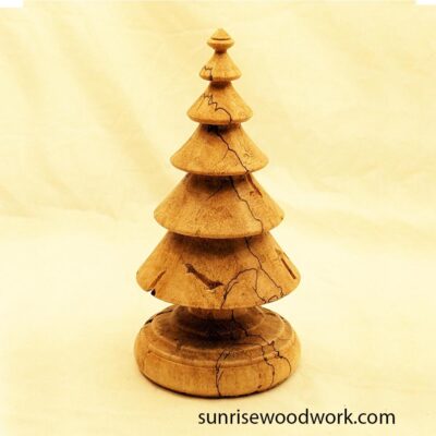 Wood Christmas Tree in Spalted Sugar Maple - Item 587