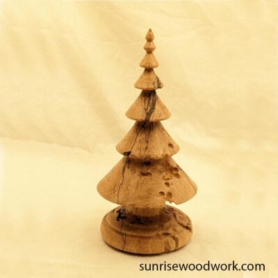 Wood Christmas Tree in Spalted Sugar Maple - Item 588