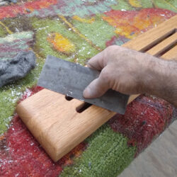 Hand Scraped Lacquer Finish