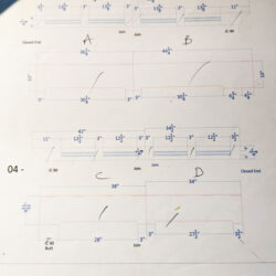 CAD Drawing for Custom Baseboard Heater Covers