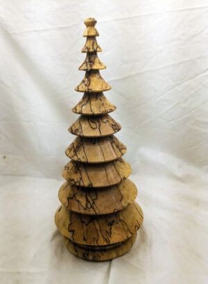 Wood Christmas Tree in Spalted Sugar Maple - Item 625