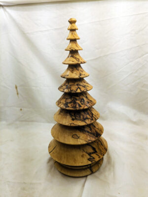 Wood Christmas Tree in Spalted Sugar Maple - Item 625 - Image 3